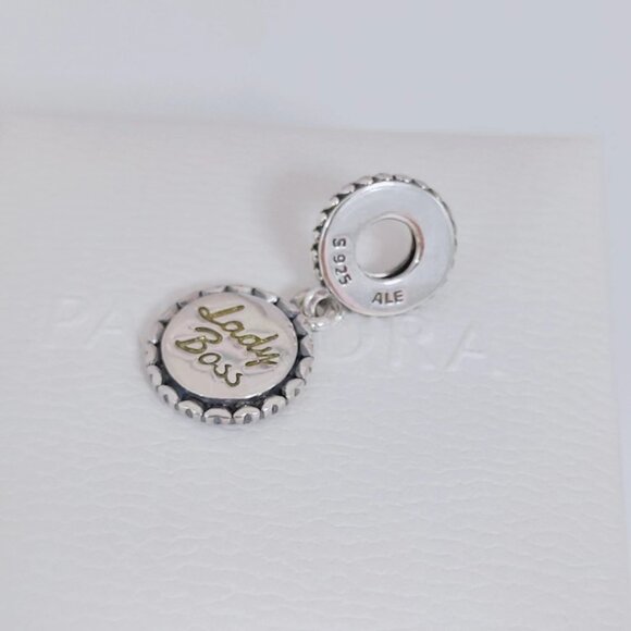 Pandora Lady Boss Charm Metallic Enamel Charm S925 Sliver Charm Bracelete Dangle - Picture 3 of 8